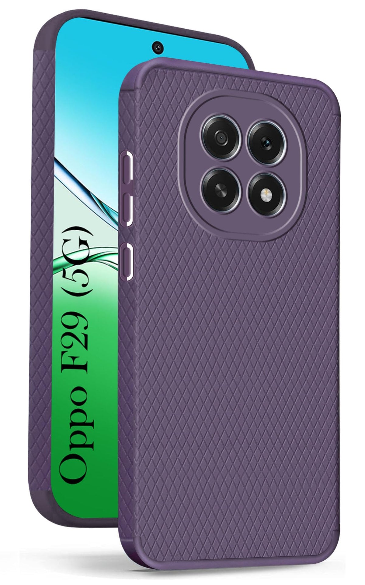 For Oppo F29 Back Cover Case (Liquid Silicone | Side Grip | Camera Protection)