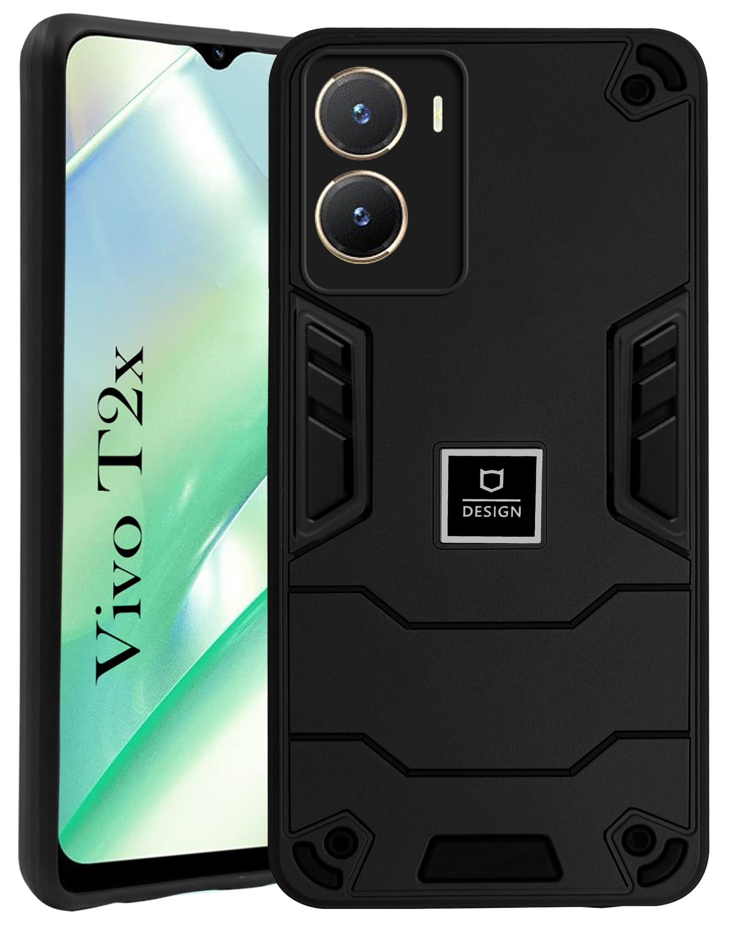 For Vivo T2x Back Cover Case (Lightweight Hybrid Shockproof Polycarbonate)