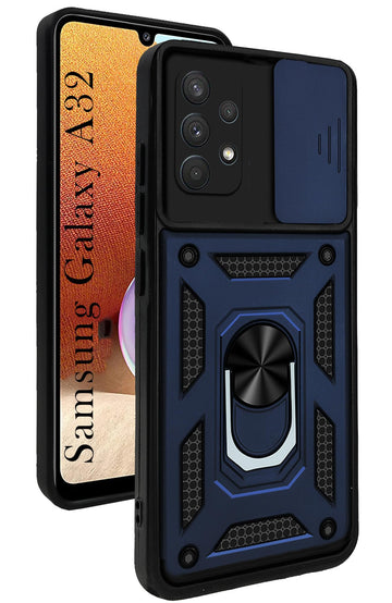 For Samsung Galaxy A32 4G Back Cover Case (Hybrid Dual Armor Polycarbonate)