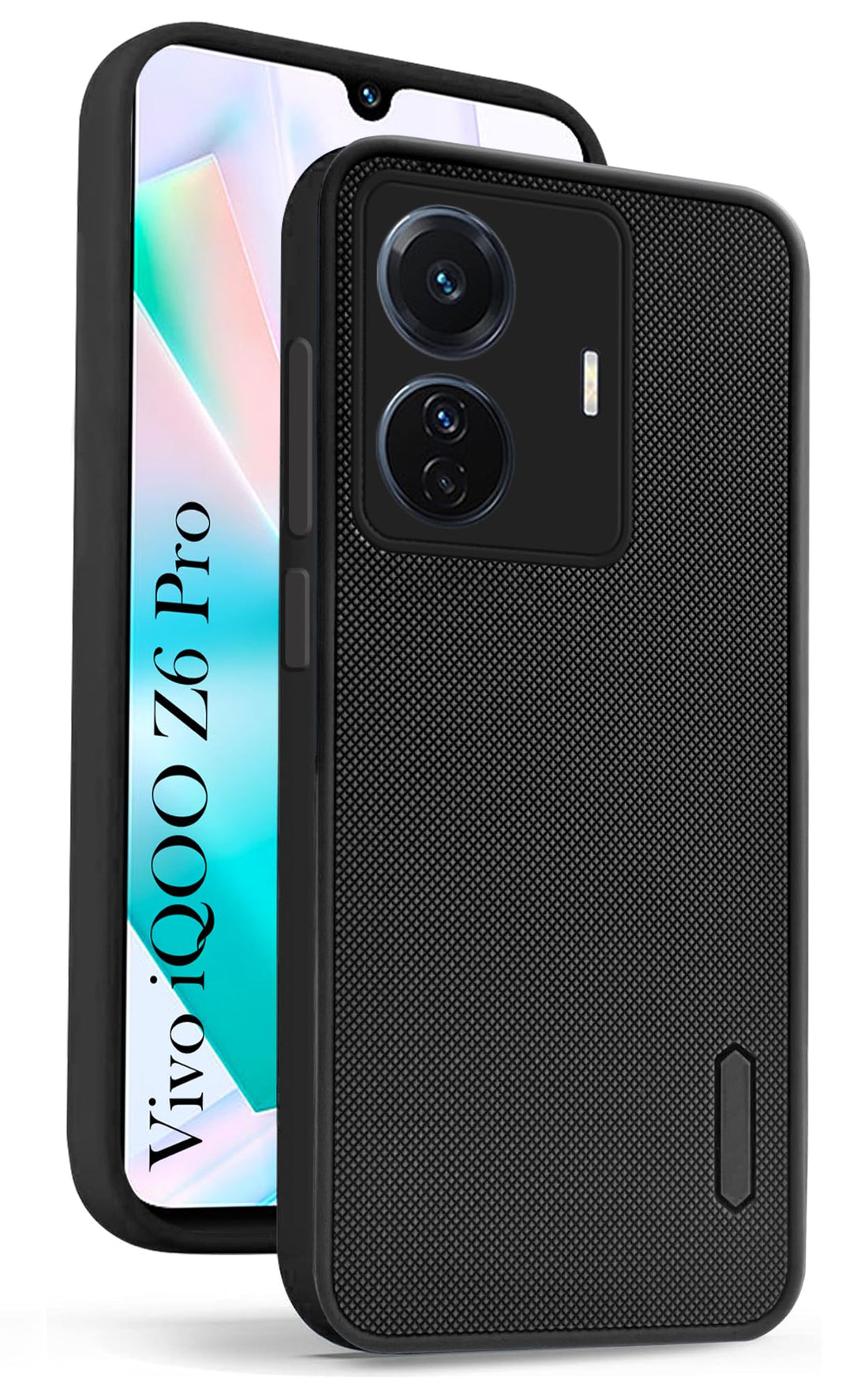 For Vivo iQOO Z6 Pro Back Cover Case (Textured Grip Design | Camera Protetion | Slim and Light Weight | Soft Touch and Feel)