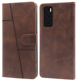 For Vivo V20 SE Flip Cover Case (Stitched Leather Finish | Inner TPU | Foldable Stand | Wallet Card Slots)