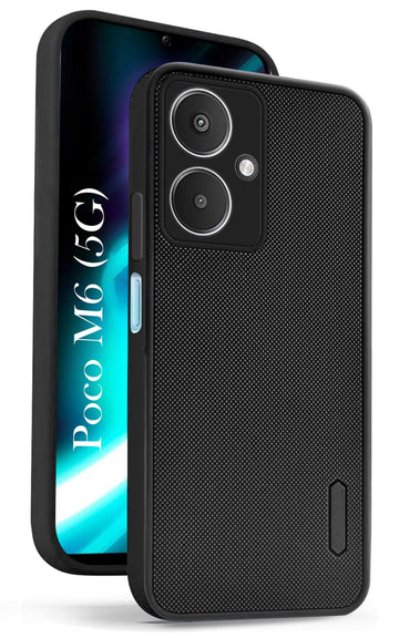 For Poco M6 5G Back Cover Case (Textured Grip Design | Camera Protetion | Slim and Light Weight | Soft Touch and Feel)