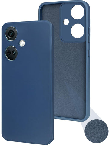 For Oneplus Nord CE 3 Back Cover Case (Matte Finish Silicone with Inside Fiber Cloth)
