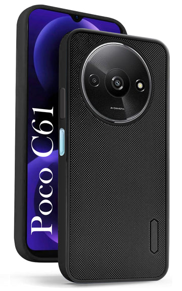 For Xiaomi Poco C61 Back Cover Case (Textured Grip Design | Camera Protetion | Slim and Light Weight | Soft Touch and Feel)