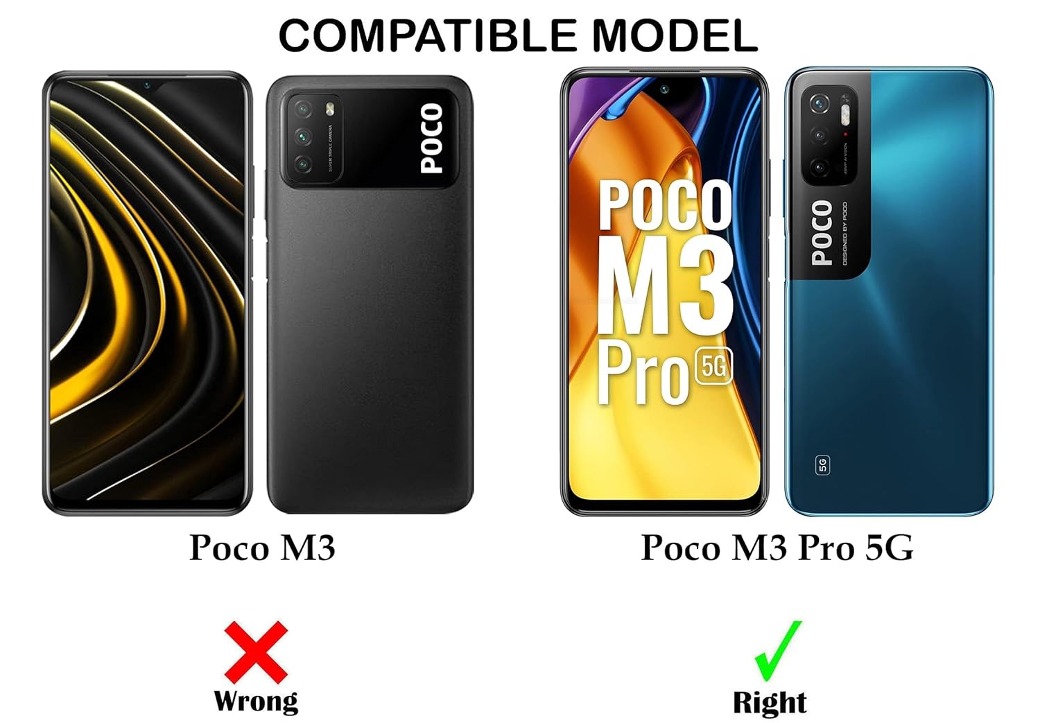 For Poco M3 Pro 5G Back Cover Case (Textured Grip Design | Camera Protetion | Slim and Light Weight | Soft Touch and Feel)