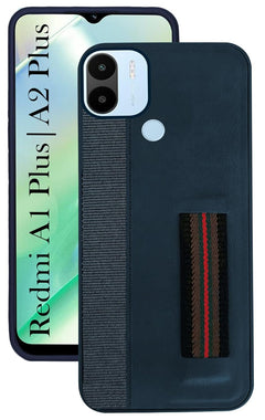 For Xiaomi Redmi A1 Plus | A2 Plus  Back Cover Case (Professional PU Leather | Strip Chain Holder Socket )