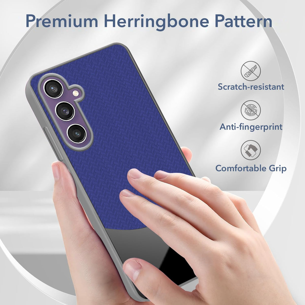 For Samsung Galaxy S23 FE 5G Back Cover Case (Elegant PU Leather Finish | Premium Minimalist Professional | Camera Protection Bump)