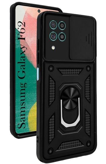 For Samsung Galaxy F62 Back Cover Case (Hybrid Dual Armor Polycarbonate)
