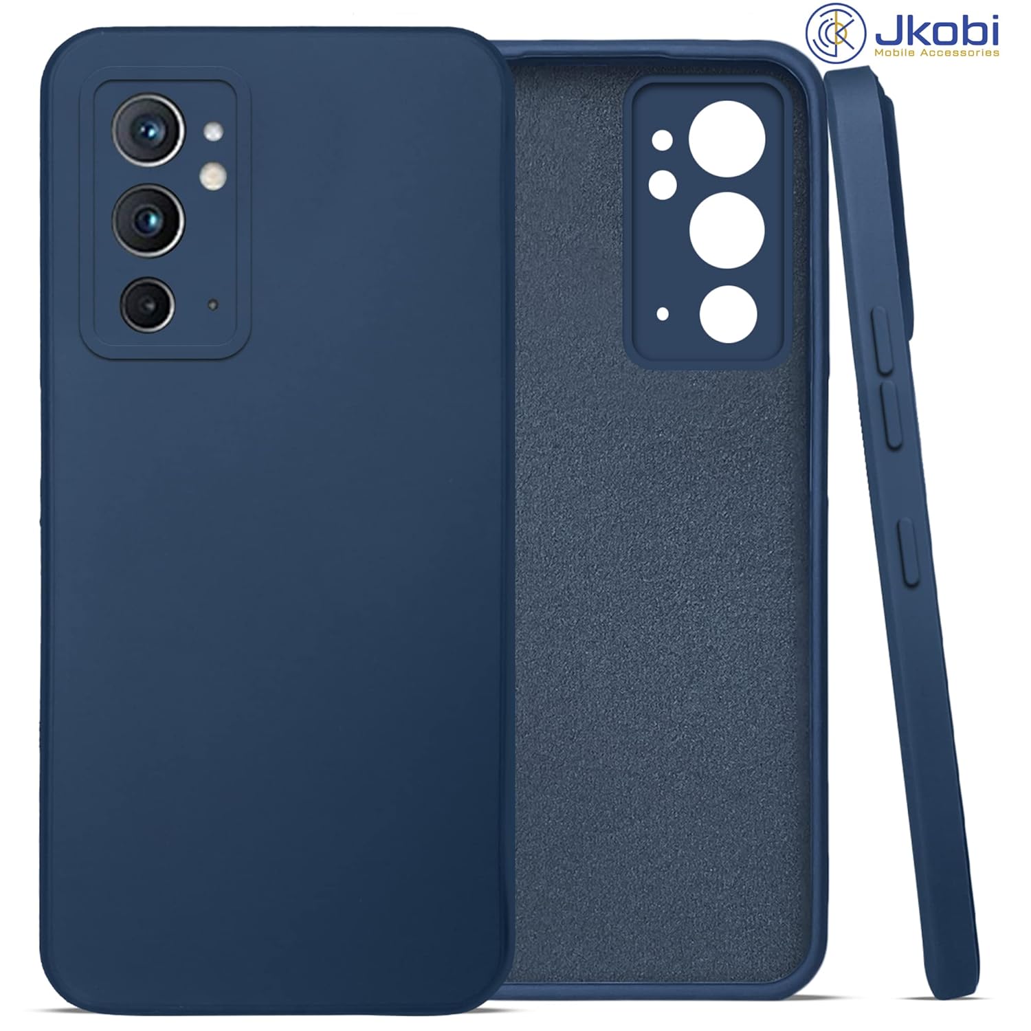 For OnePlus 9RT 5G Back Cover Case (Matte Finish Silicone with Inside Fiber Cloth)