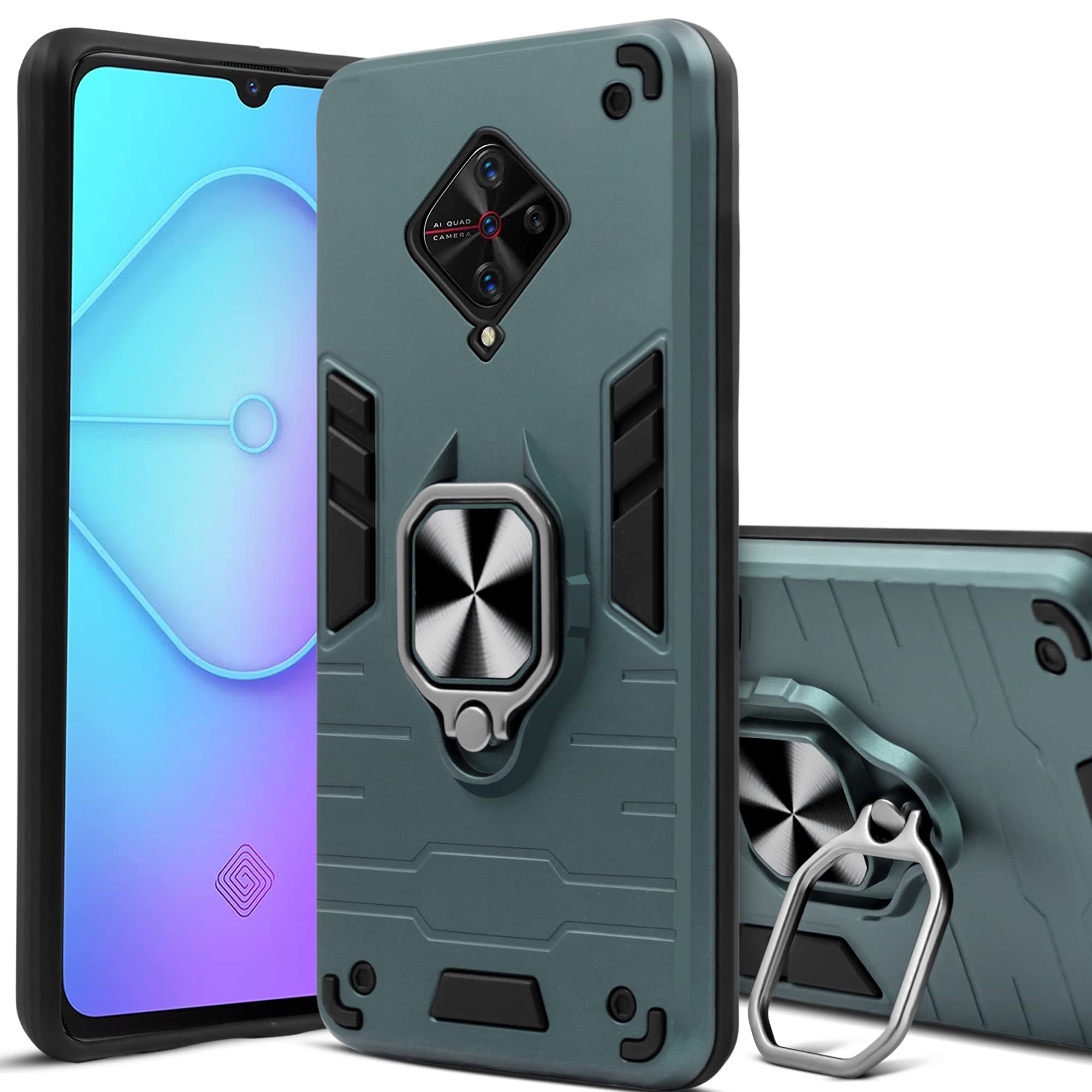 Ring Holder Vivo S1 Safety Cover For Vivo S1 Pro Back Cover Case