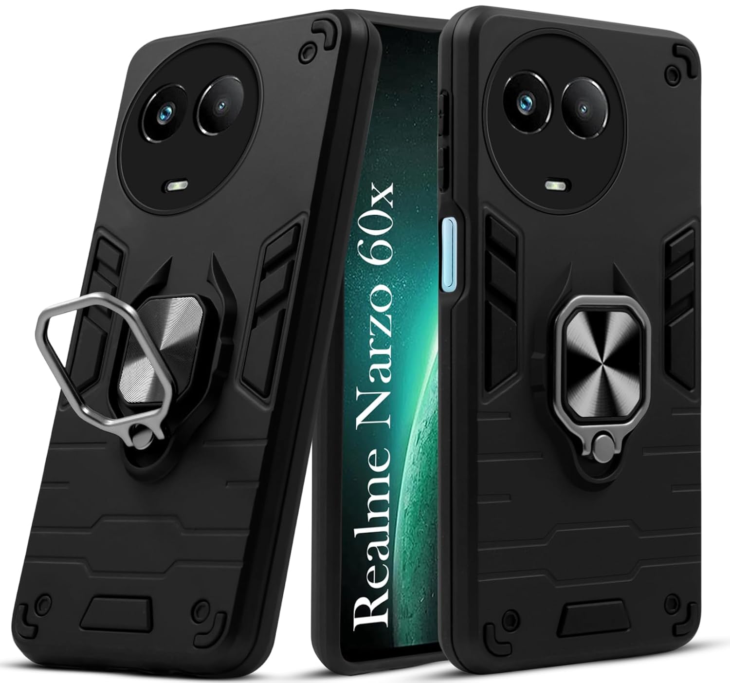 For Realme Narzo 60x Back Cover Case (Shockproof