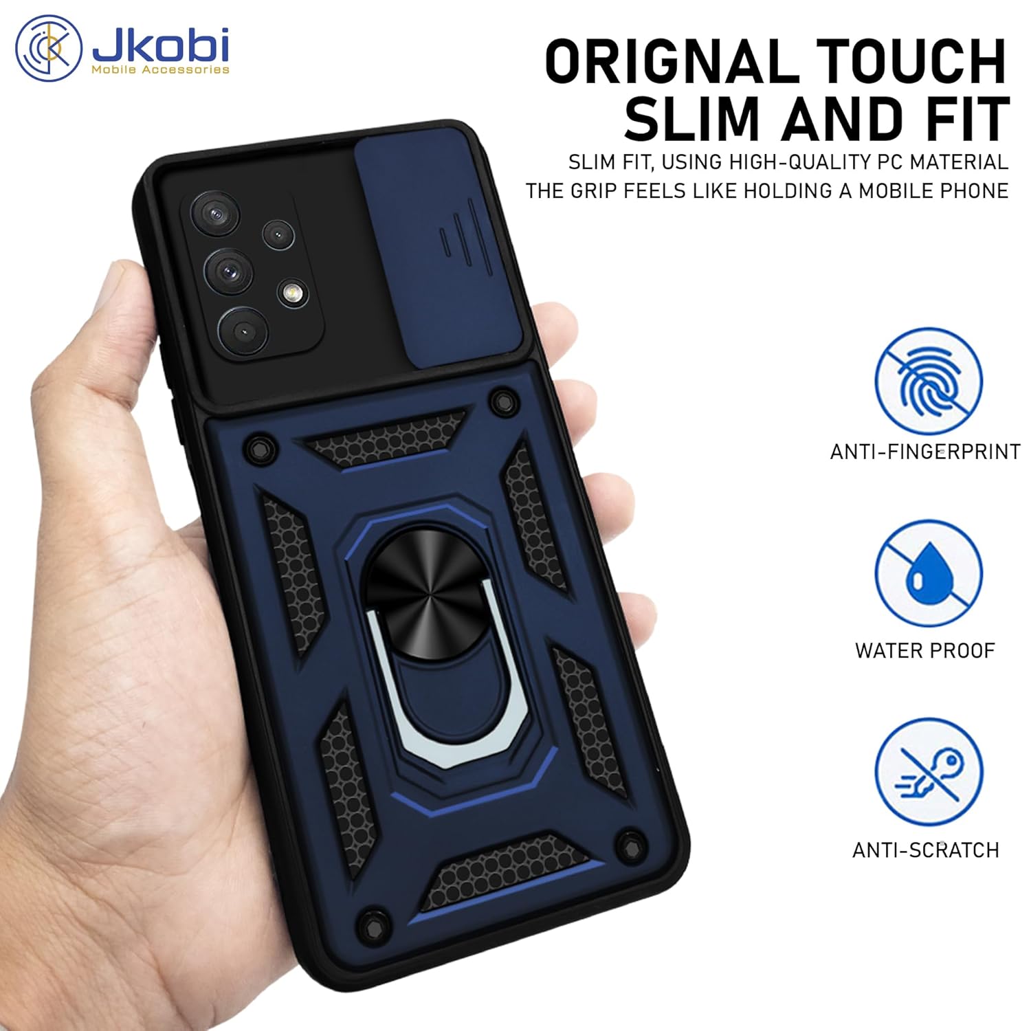 For Samsung Galaxy A32 4G Back Cover Case (Hybrid Dual Armor Polycarbonate)