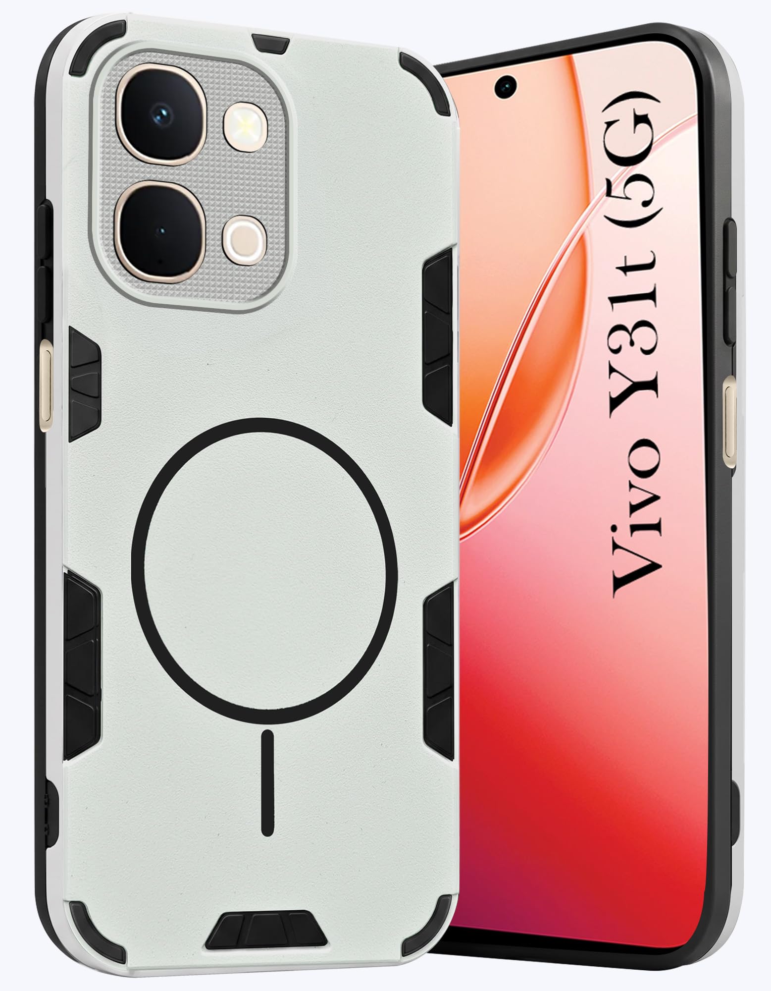 For Vivo Y31T 5G Back Cover Case (Slim Hybrid Armor | Shockproof Camera Protection | Rugged Dual Layer)