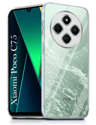 For POCO C75 | Poco M7 Back Cover (Silicone Clear Shockproof Case with Camera Protection | Soft and Flexible | Transparent)