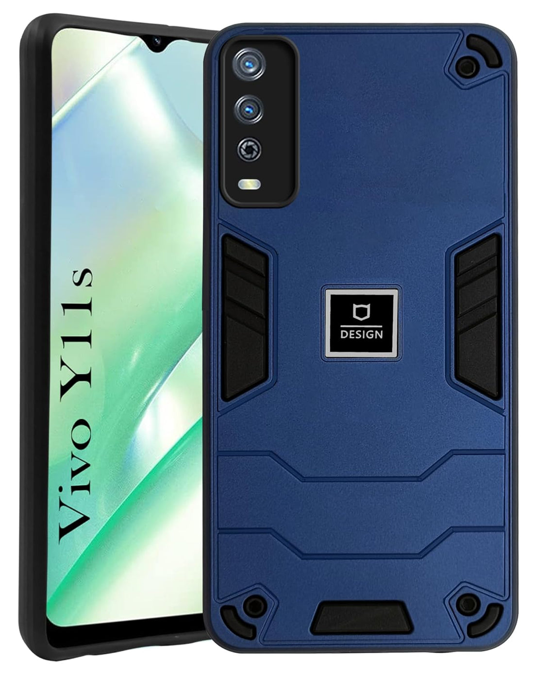 For Vivo Y11s Back Cover Case (Lightweight Hybrid Armor Shockproof Polycarbonate)