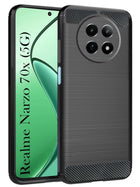 For Realme Narzo 70x 5G Back Cover Case (Textured Grip Design | Camera Protetion | Slim and Light Weight | Soft Touch and Feel)