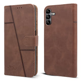 For Samsung Galaxy A04s Flip Cover Case (Stitched Leather Finish | Inner TPU | Foldable Stand | Wallet Card Slots)