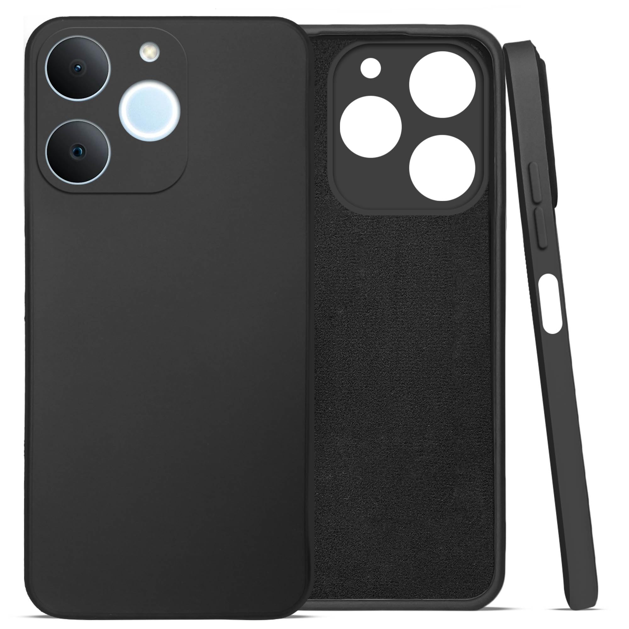 For Realme P4 Lite | Realme Narzo 80 Lite 4G Back Cover Case (Matte Finish Silicone with Inside Fiber cloth)
