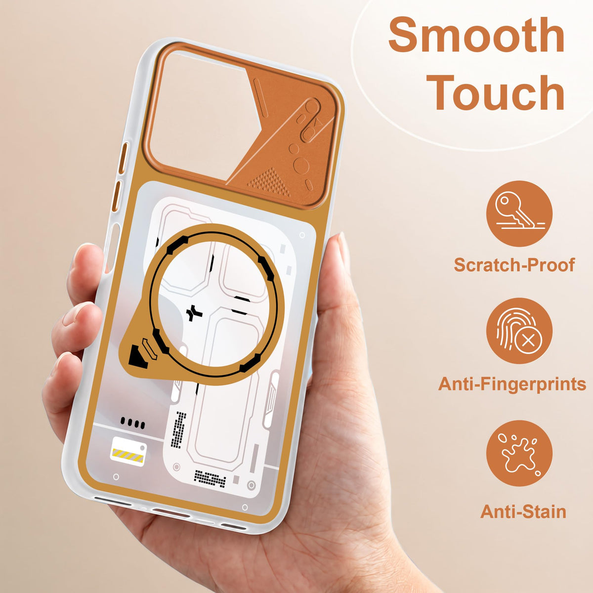 For Vivo Y51 Pro 5G | Vivo T5x Metallic Back Cover Case (Metallic Camera Protection & Buttons | Translucent Milky Shade | Hard Polycarbonate)