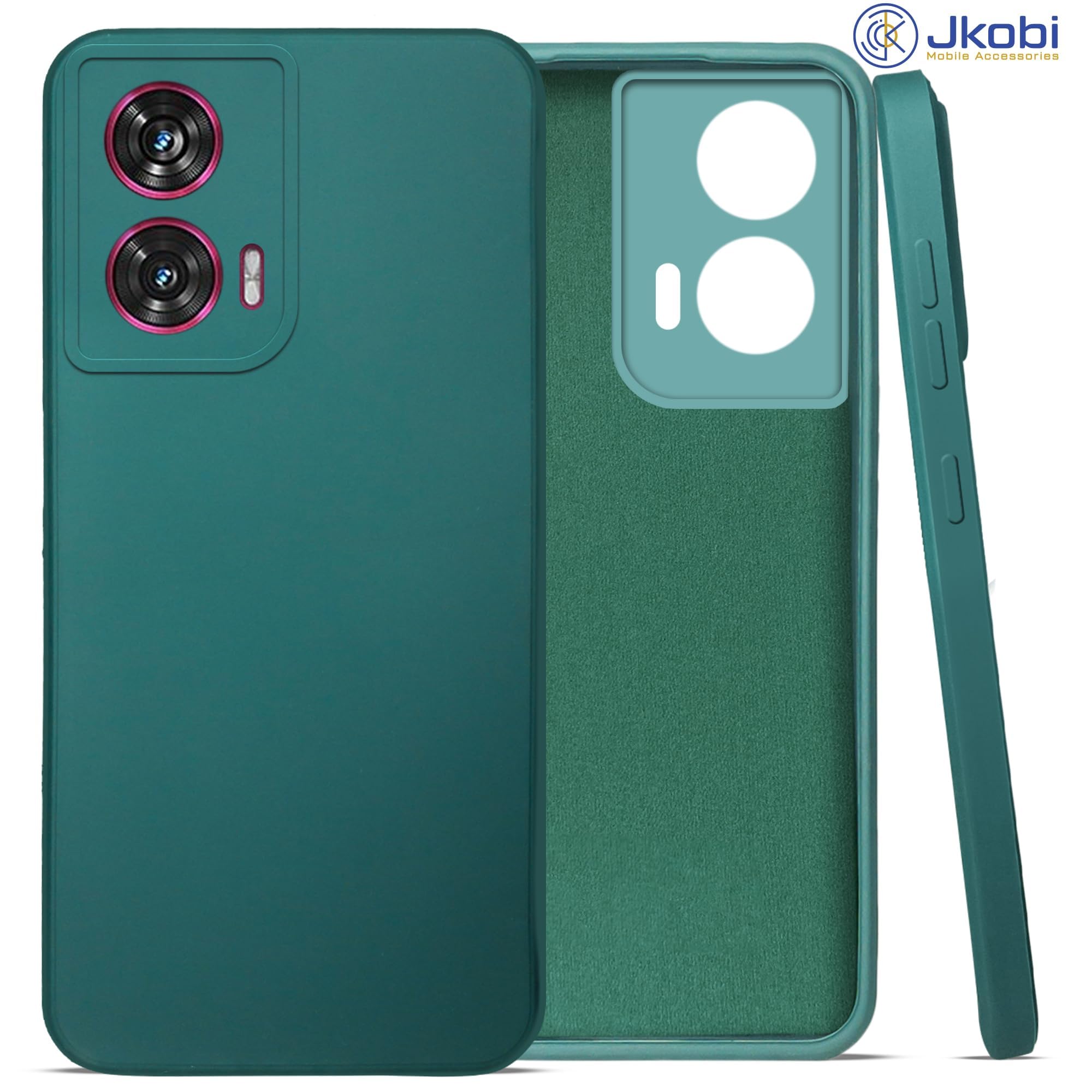 For Motorola Moto Edge 60 Back Cover Case (Matte Finish Silicone with Inside Fiber cloth)