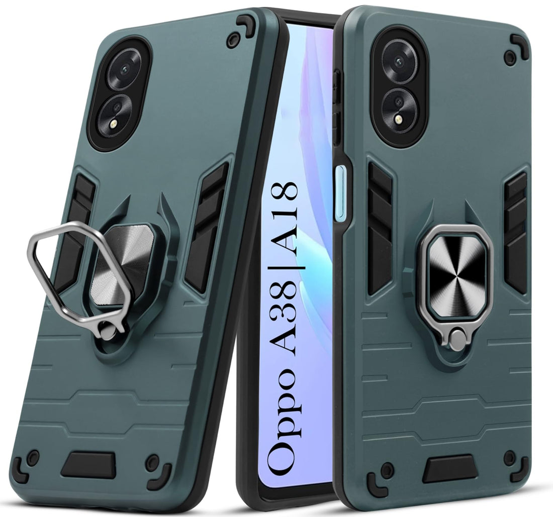 For Oppo A38 | Oppo A18 Back Cover Case (Shockproof Polycarbonate Dual Layer Hybrid Armor)