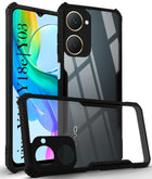 For Vivo Y18 | Y18e | Y03 | Y18i | Y18t Back Case Cover (Carbon Fiber Shockproof | Flexible)