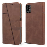 For Lava Yuva Pro Flip Cover Case (Stitched Leather Finish | Magnetic Closure | Inner TPU | Foldable Stand | Wallet Card Slots)