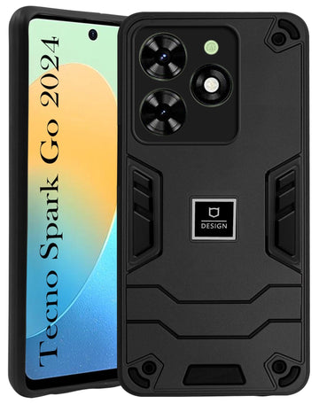 For Tecno Spark Go 2024 Back Cover Case (Lightweight Hybrid Shockproof Polycarbonate)