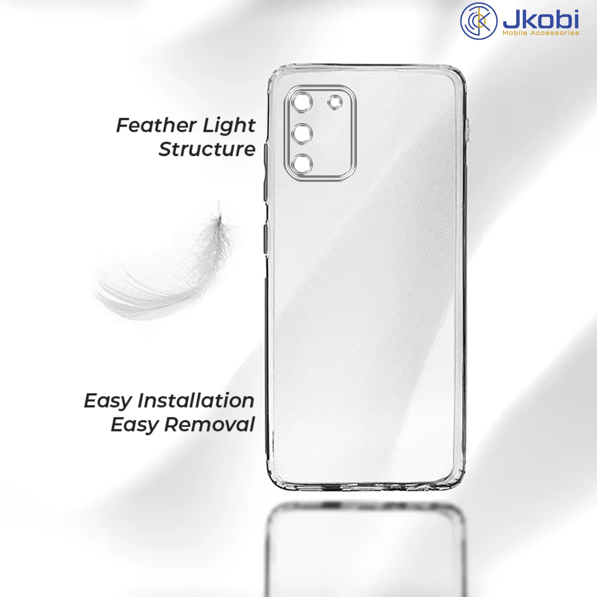 For Samsung Galaxy S10 Lite Back Cover (Silicone Clear Shockproof Case with Camera Protection | Soft and Flexible | Transparent)