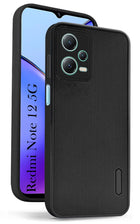 For Redmi Note 12 5G Back Cover Case (Textured Grip Design | Camera Protetion | Slim and Light Weight | Soft Touch and Feel)