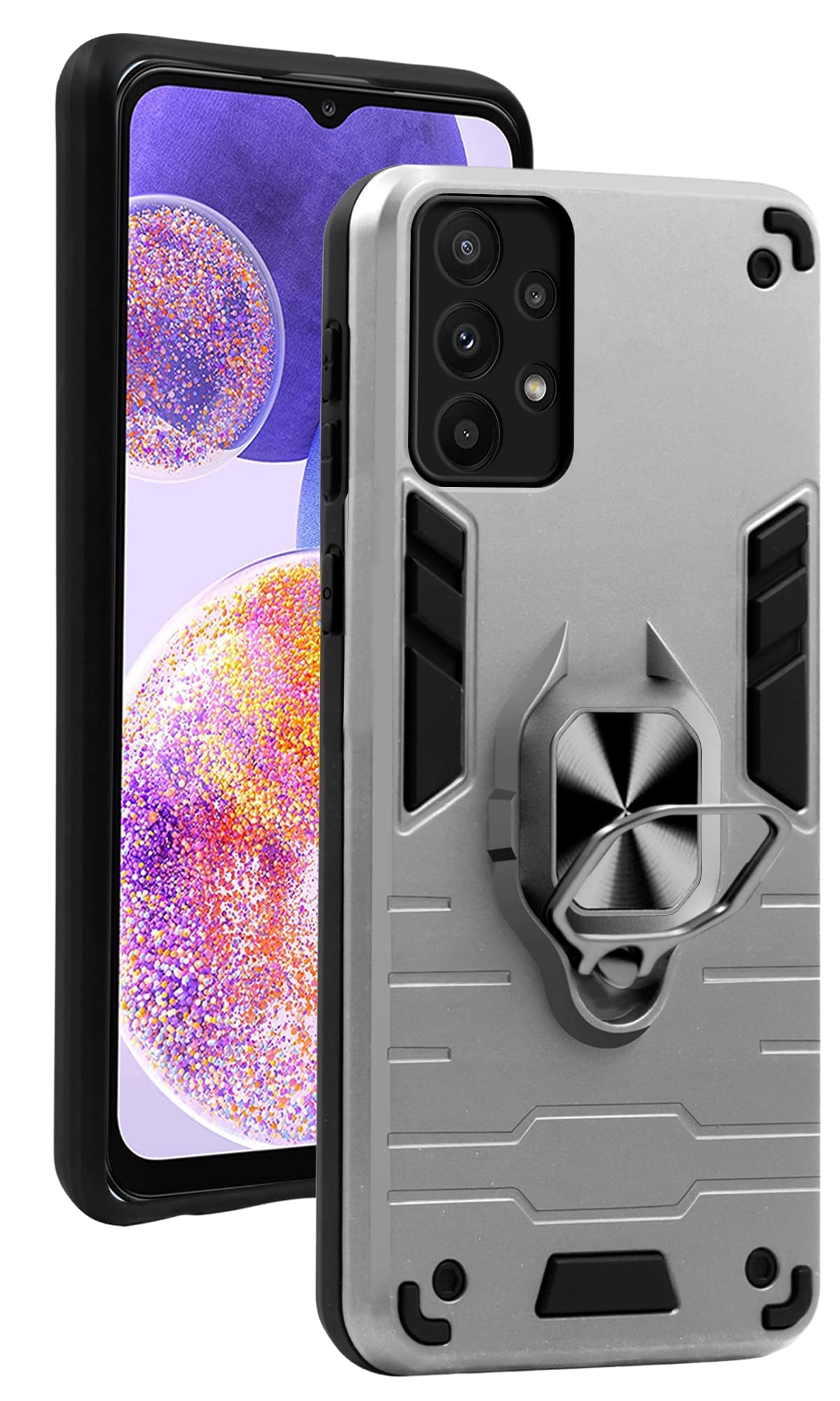 For Samsung Galaxy A23 4G | 5G Back Cover Case (Shockproof Polycarbonate Dual Layer Hybrid Armor)