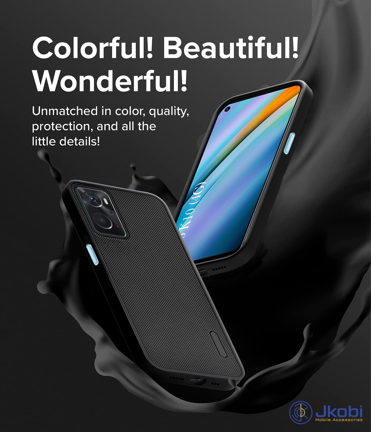 For Oppo K10 Back Cover Case (Textured Grip Design | Camera Protetion | Slim and Light Weight | Soft Touch and Feel)