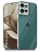 For Motorola Edge 50 5G Back Cover (Silicone Clear Shockproof Case with Camera Protection | Soft and Flexible)