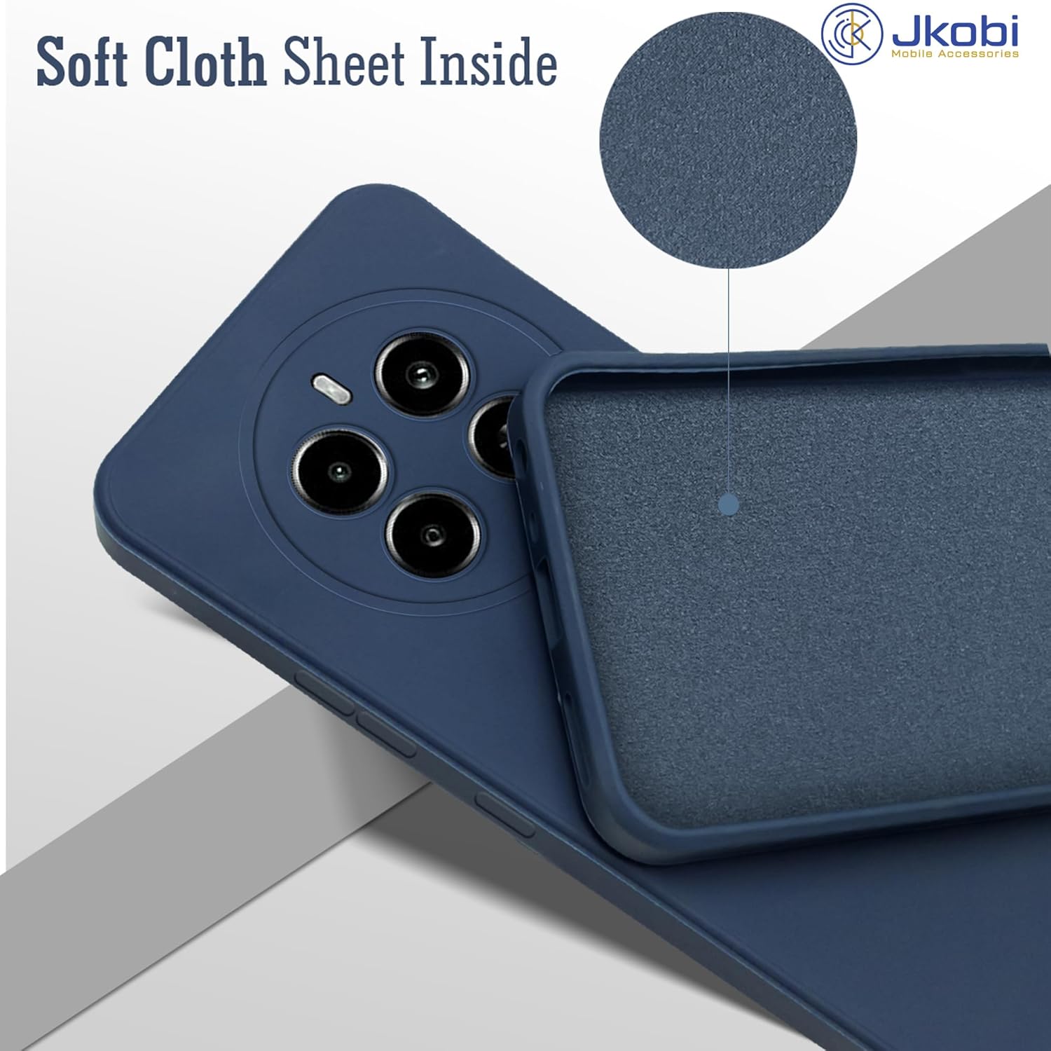 For Realme P1 5G Back Cover Case (Matte Finish Silicone with Inside Fiber Cloth)