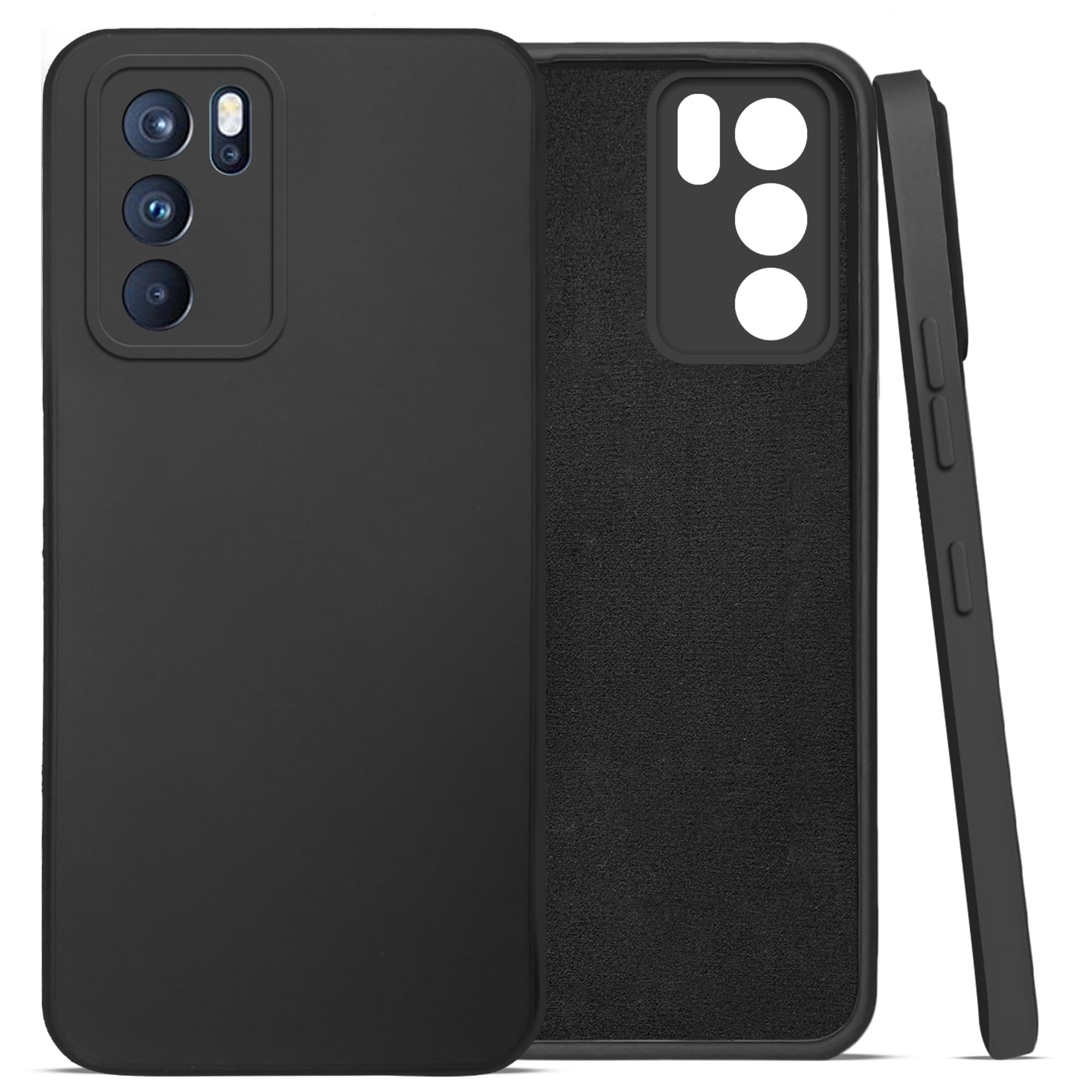 For Oppo Reno6 Pro 5G Back Cover ( Silicone Clear Shockproof Case with Camera Protection | Soft and Flexible | Transparent)