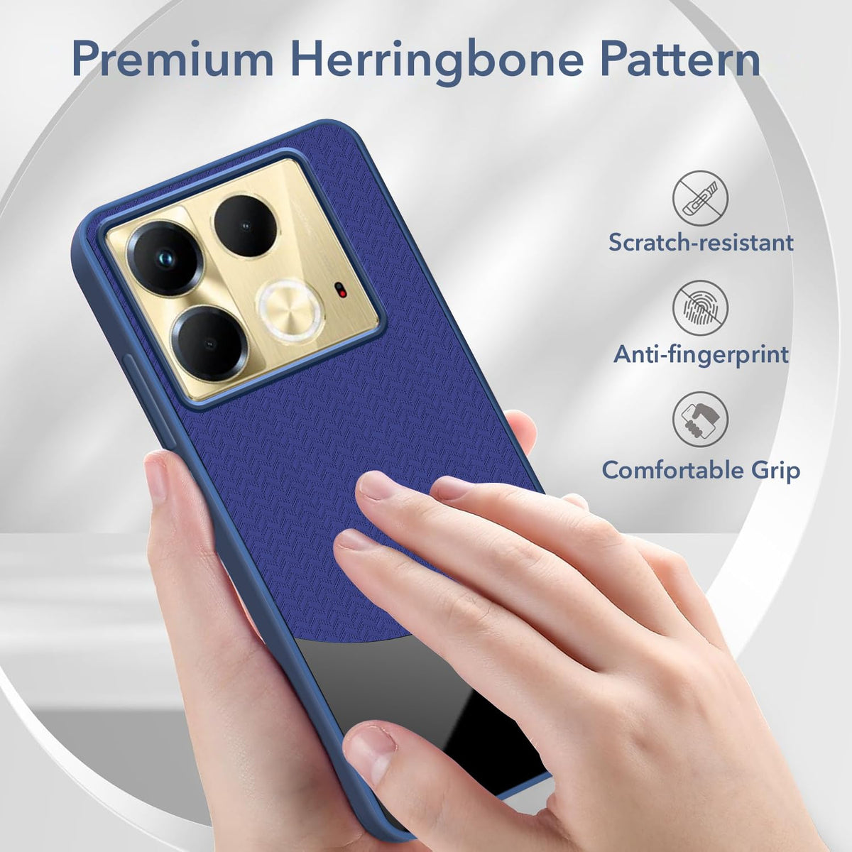 For Infinix Note 40 Silicone Finish Back Cover Case (Premium Minimalist Professional Feel | Camera Protection Bump)