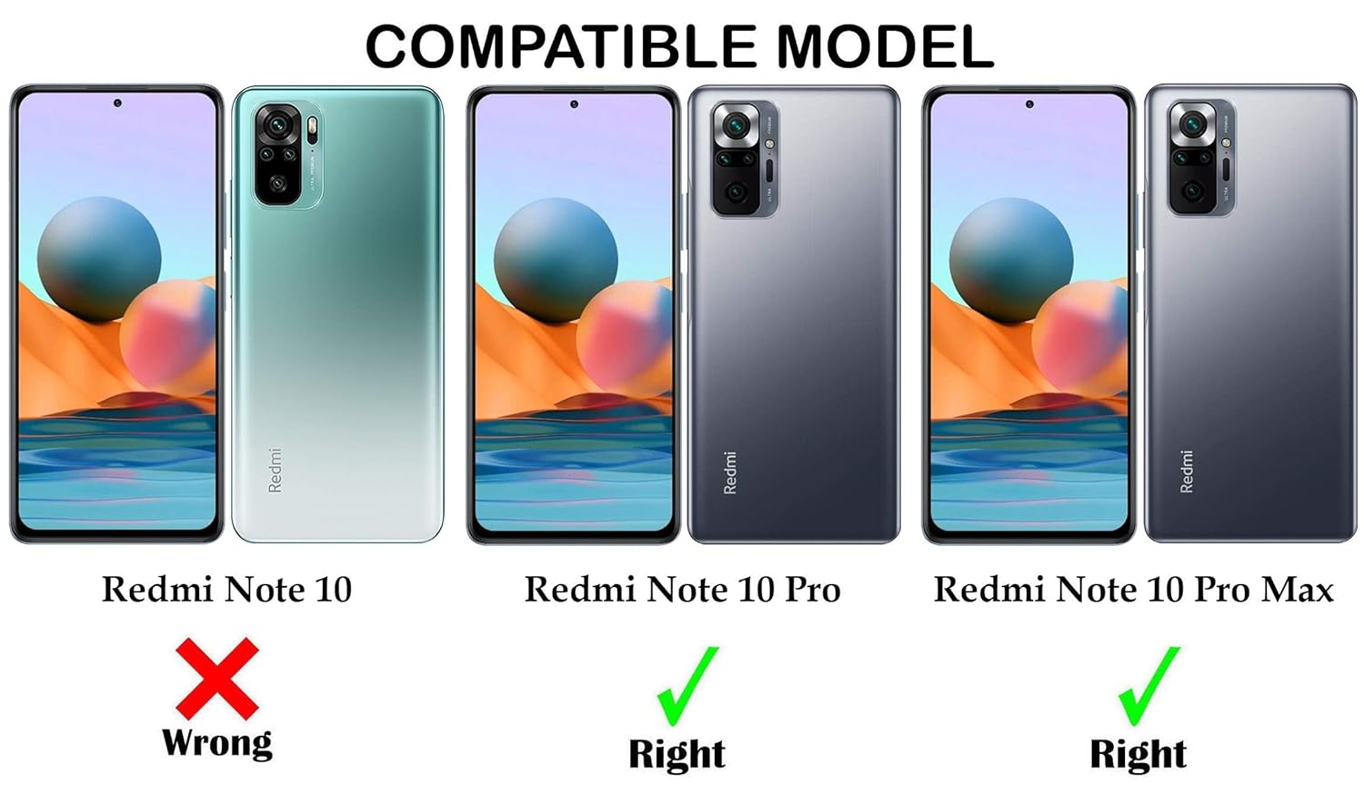 For Xiaomi Mi Redmi Note 10 Pro | 10 Pro Max Back Cover Case (Shockproof Polycarbonate Dual Layer Hybrid Armor)