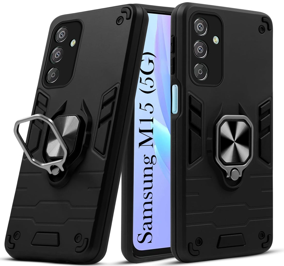 For Samsung Galaxy M15 5G Back Cover Case (Shockproof Polycarbonate Dual Layer Hybrid Armor)