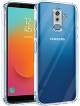 For Samsung Galaxy A6 Plus Back Cover Case  (Silicone Crystal Clear | Pure Camera Protection | Soft and Flexible for Charger and Headphone sockets | Shockproof Bumpers | Transparent)