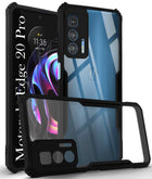 For Motorola Edge 20 Pro Back Cover Case(Shockproof with Polycarbonate Clear Panel)