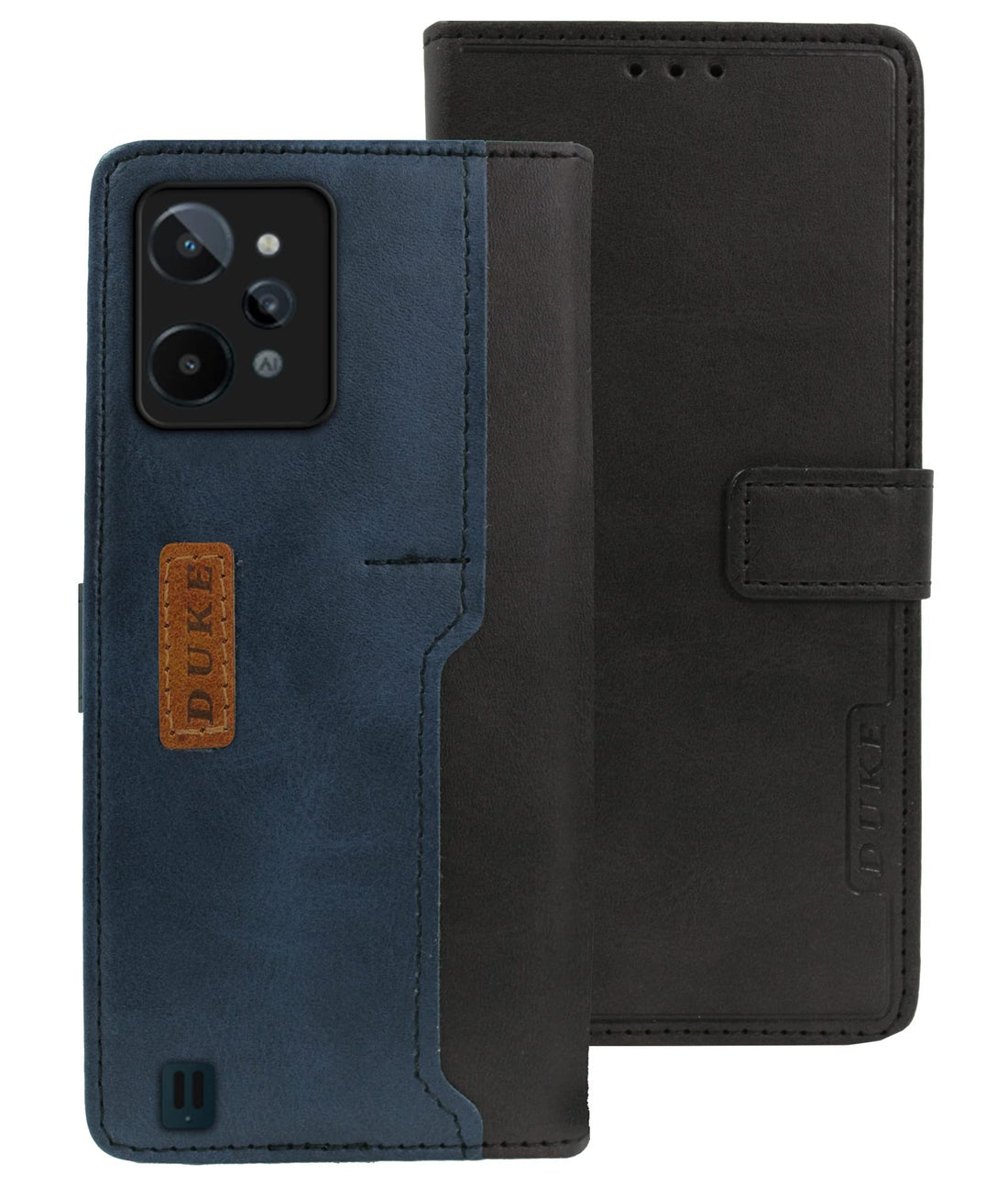 For Realme C31 Flip Cover Case (Professional Dual Leather Finish)