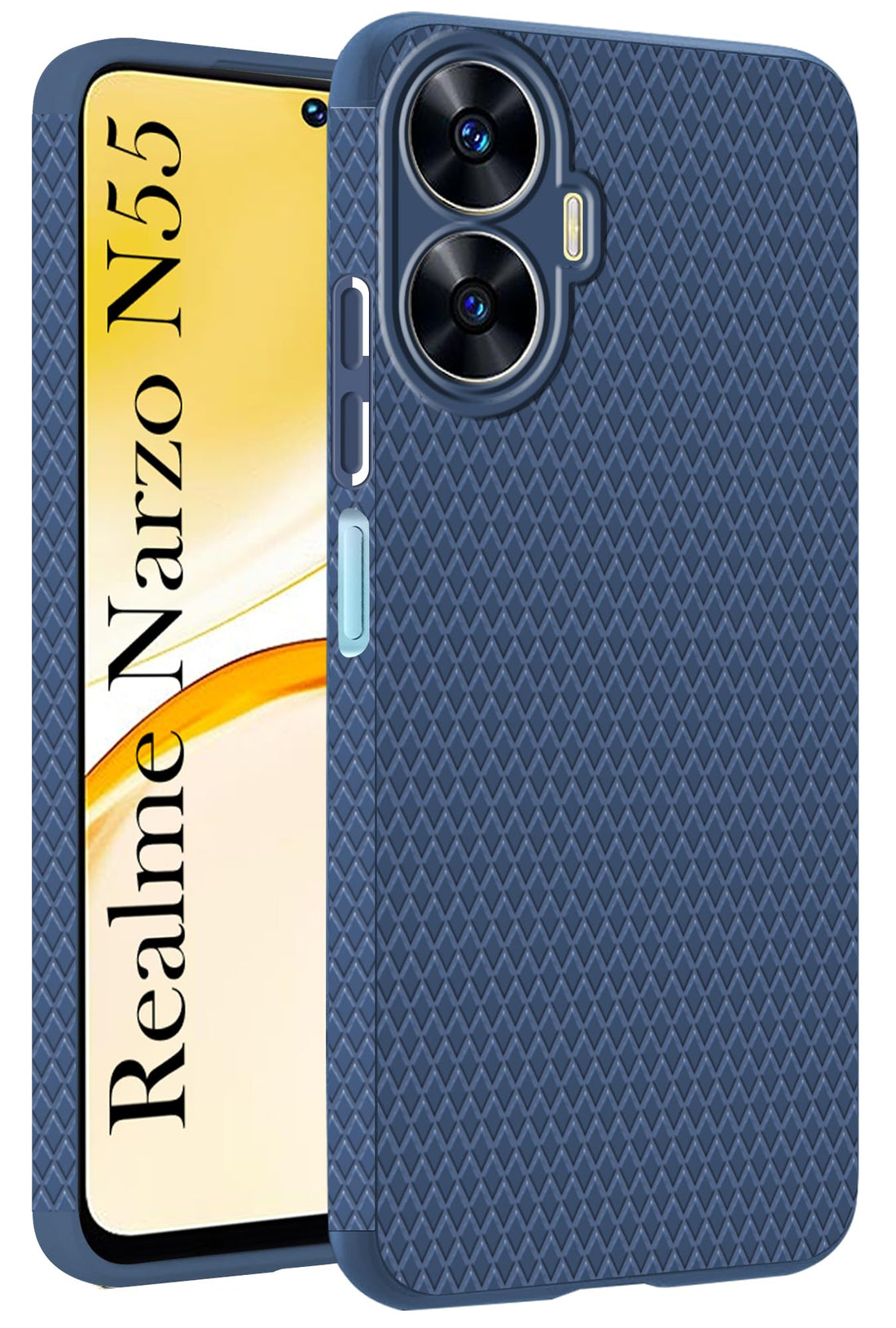 For Realme Narzo N55 (Liquid Silicone | Side Grip | Camera Protection)