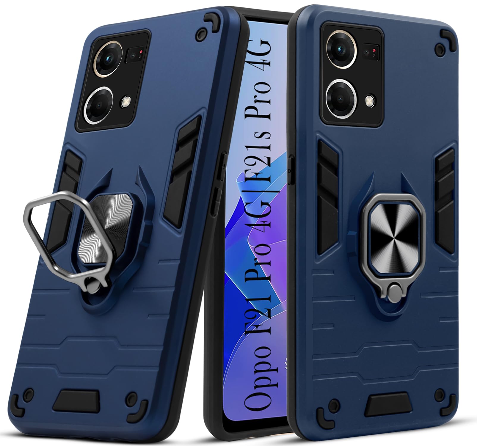 For Oppo F21 Pro 4G | F21s Pro Back Cover Case (Shockproof Polycarbonate Dual Layer Hybrid Armor)