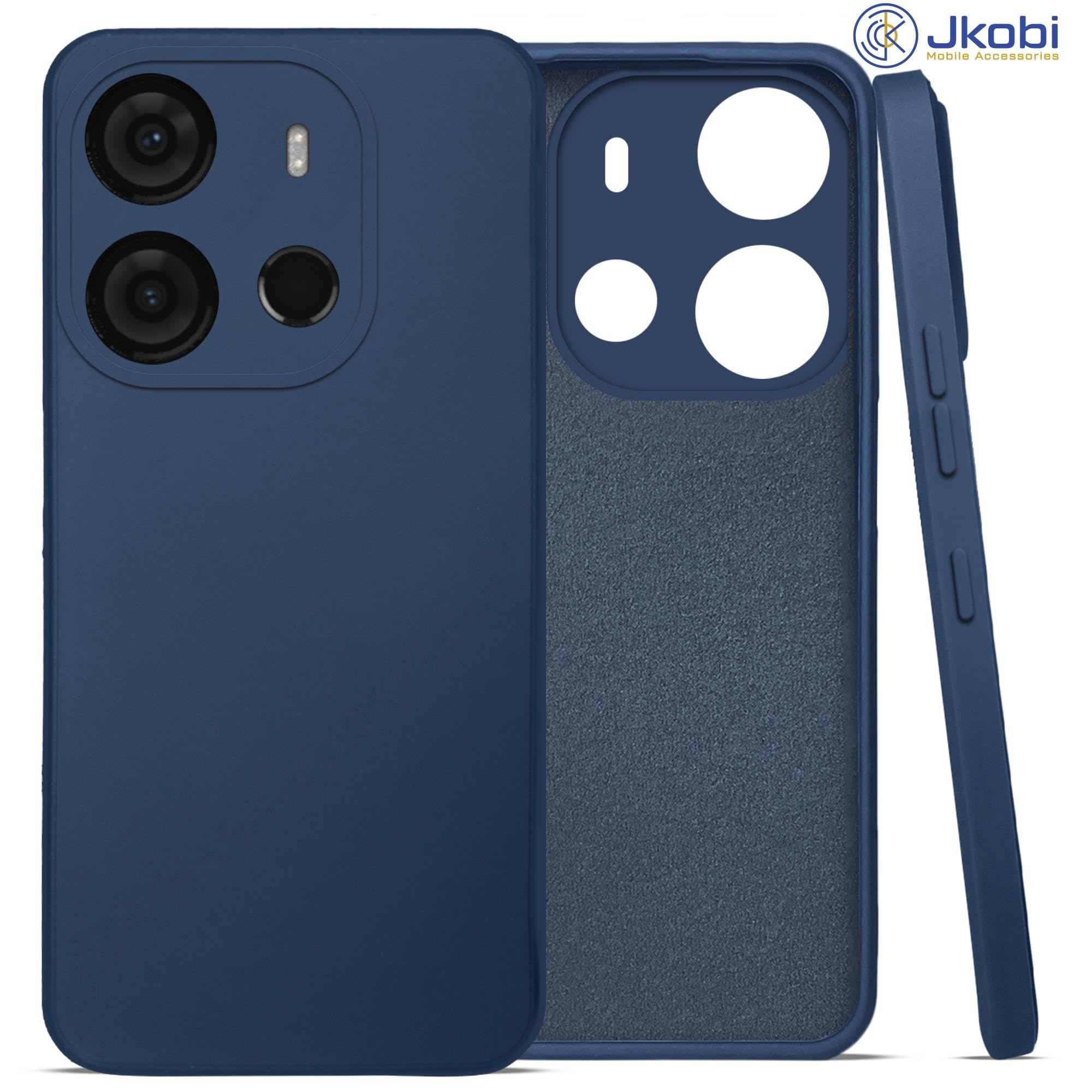 For Tecno Spark Go 2023 Back Cover Case (Matte Finish Silicone with Inside Fiber Cloth)