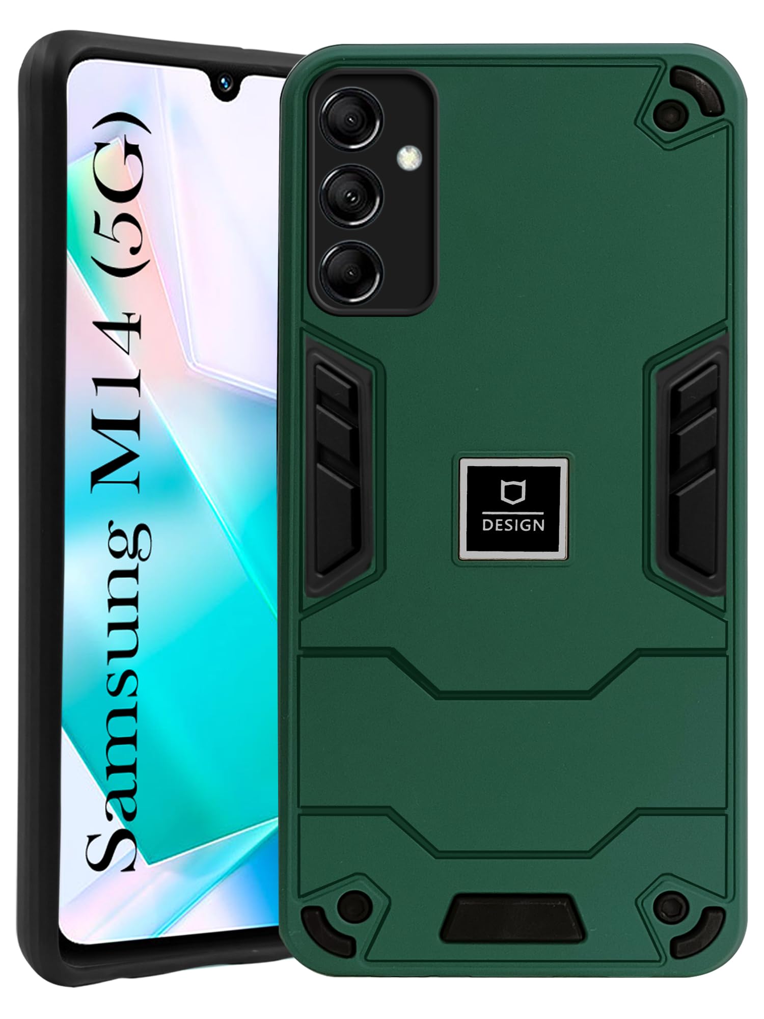 For Samsung Galaxy M14 5G Back Cover Case (Lightweight Hybrid Shockproof Polycarbonate)
