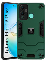 For Infinix Hot 12 Play Back Cover Case (Lightweight Hybrid Armor Shockproof Polycarbonate)