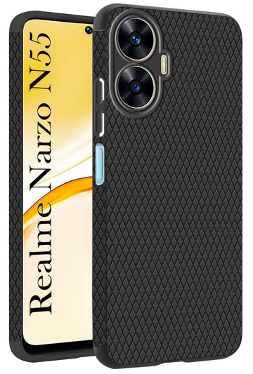 For Realme Narzo N55 (Liquid Silicone | Side Grip | Camera Protection)