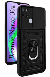 For Realme Narzo 30A Back Cover Case (Hybrid Dual Armor Polycarbonate)