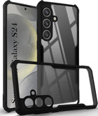 For Samsung Galaxy S24 Back Cover (Silicone Clear Shockproof Case with Camera Protection | Soft and Flexible)