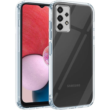 For Samsung Galaxy A13 4G Back Cover (Silicone Clear Shockproof Case with Camera Protection | Soft and Flexible)